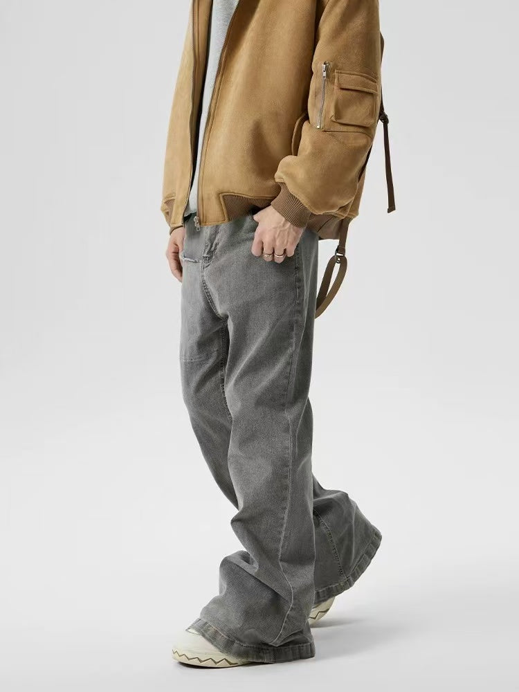 ACHOCK Smoke Gray Bootcut Jeans