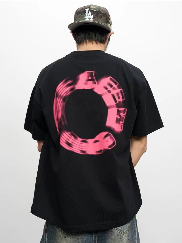 AFGK Phantom Ring LOGO Short-sleeved T-shirt