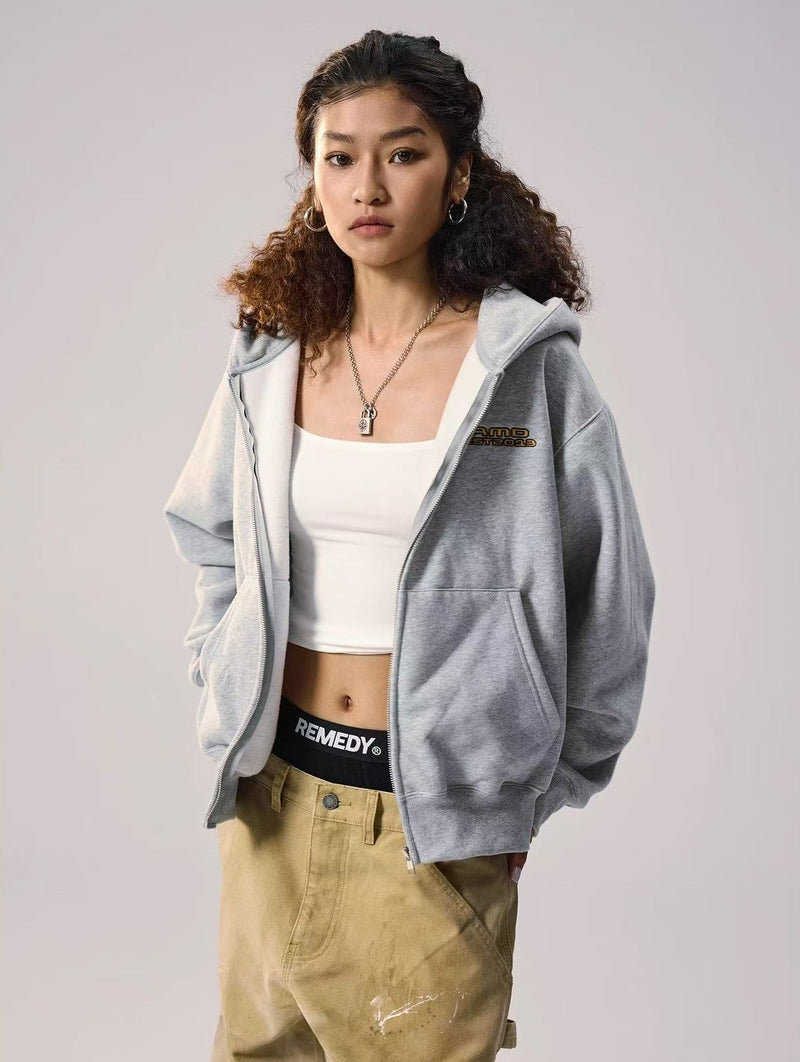 REMEDY Logo Towel Embroidered Hooded Sweatshirt