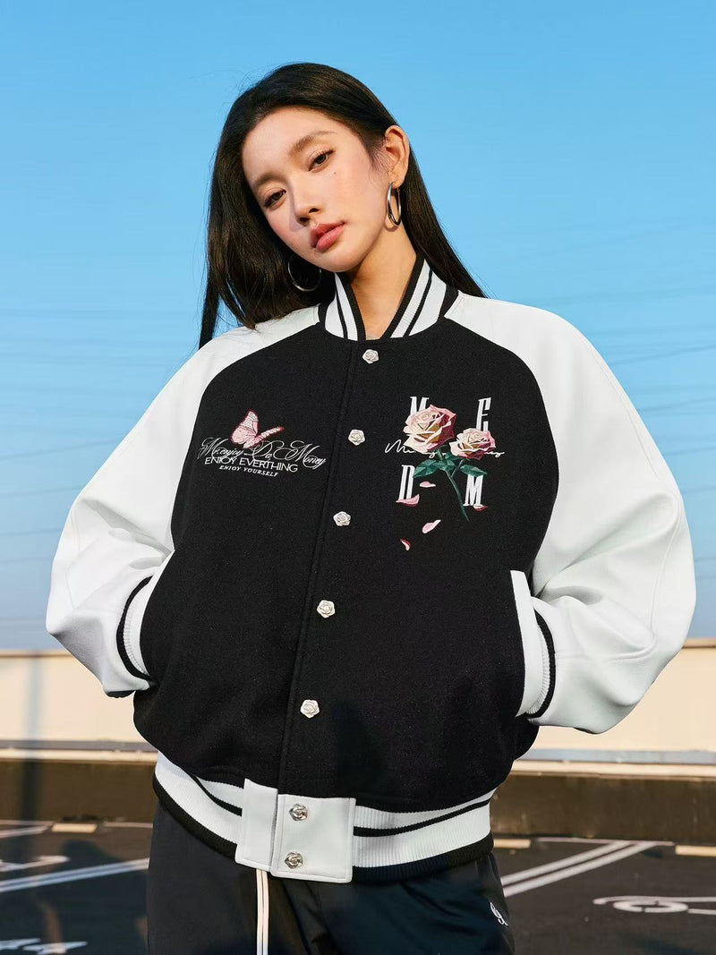 MEDM Origami Rose Baseball Jacket