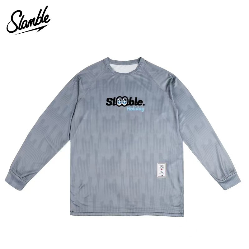 SLAMBLE Fun Printed  Long Sleeve Sports T-Shirt