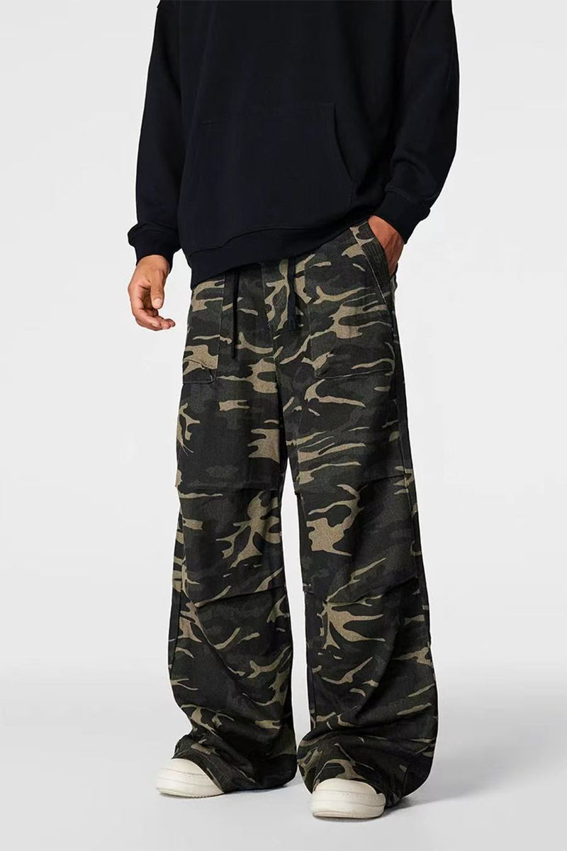 ACHOCK Camouflage Straight Casual Pants