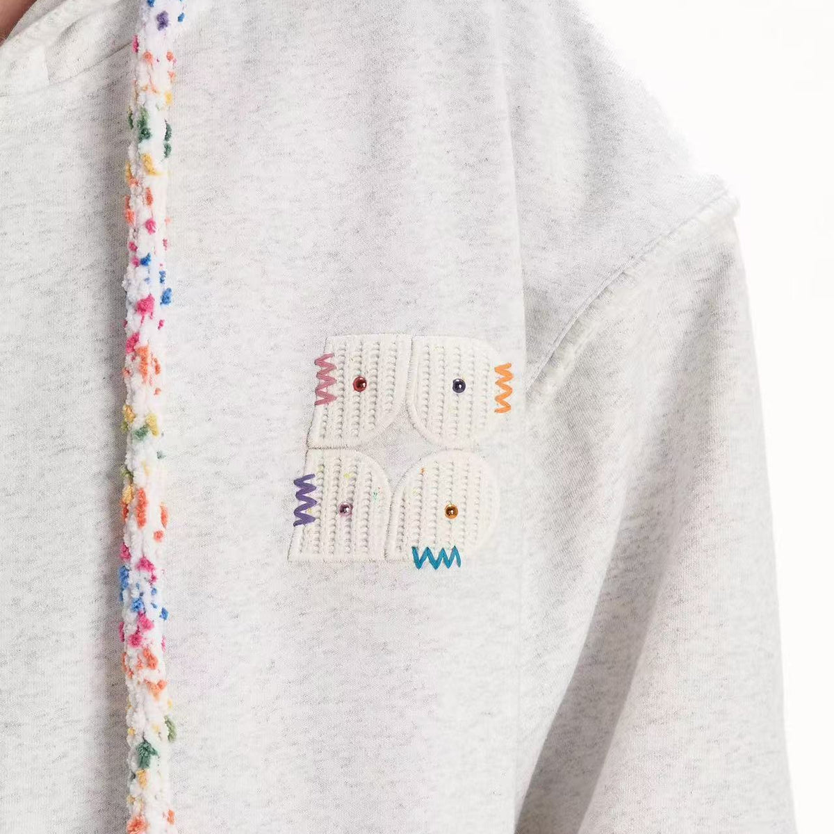 BIPOLAR Patchwork Dot Cardigan Jacket