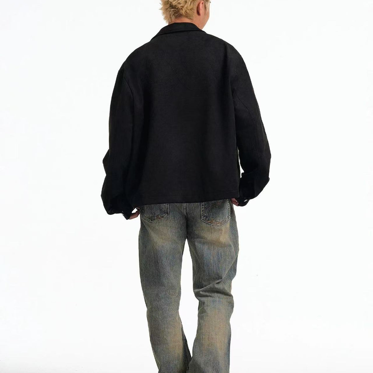 BIPOLAR Hyphenate Suede Multi-pocket Jacket
