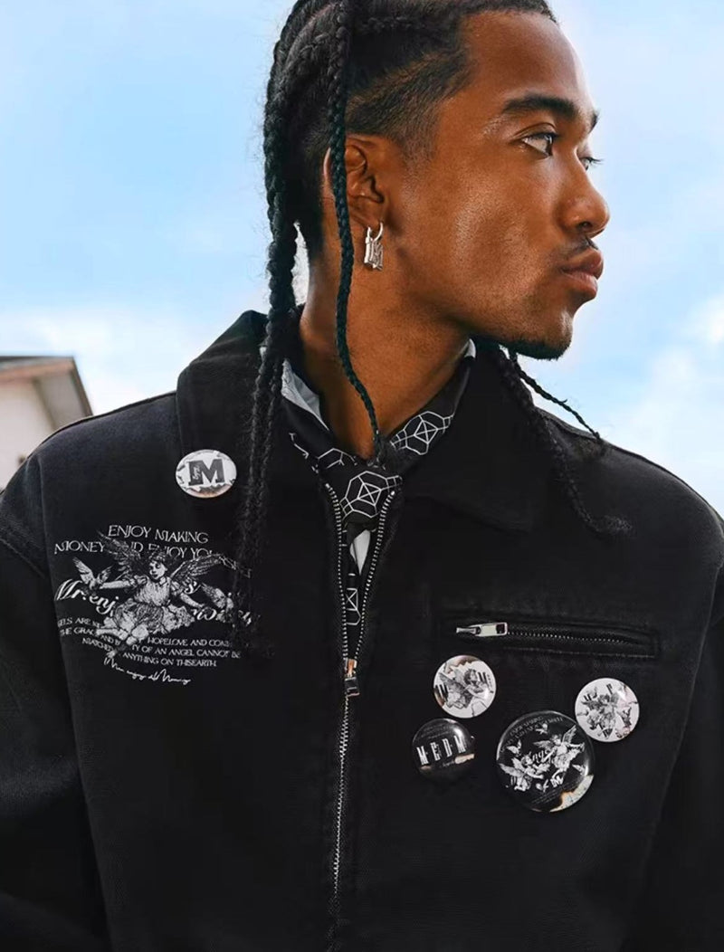 MEDM Angel Dove Detroit Embroidered Jacket