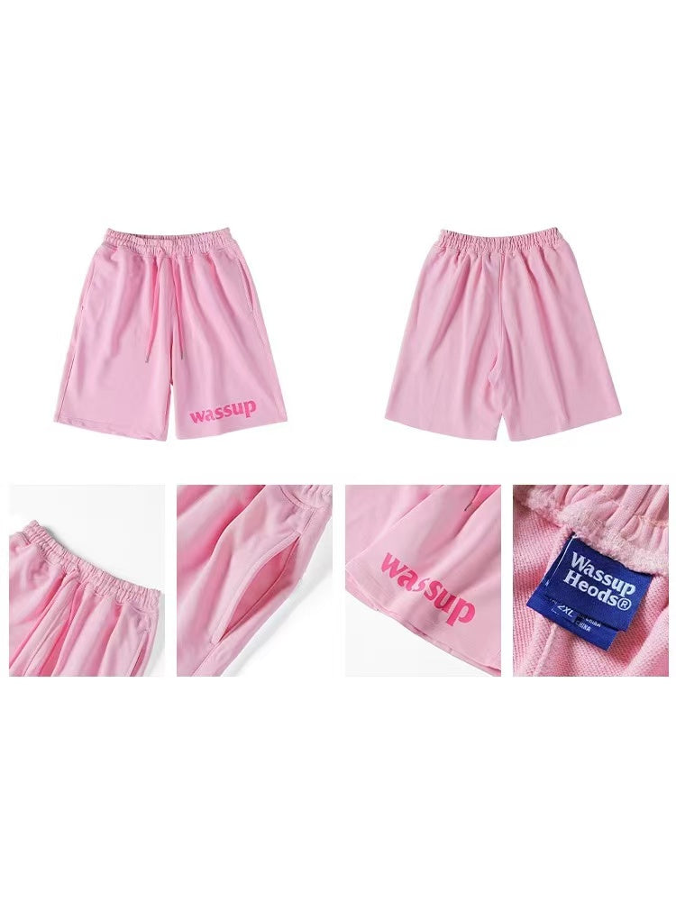 WASSUP Webbing Stitching Basketball Shorts