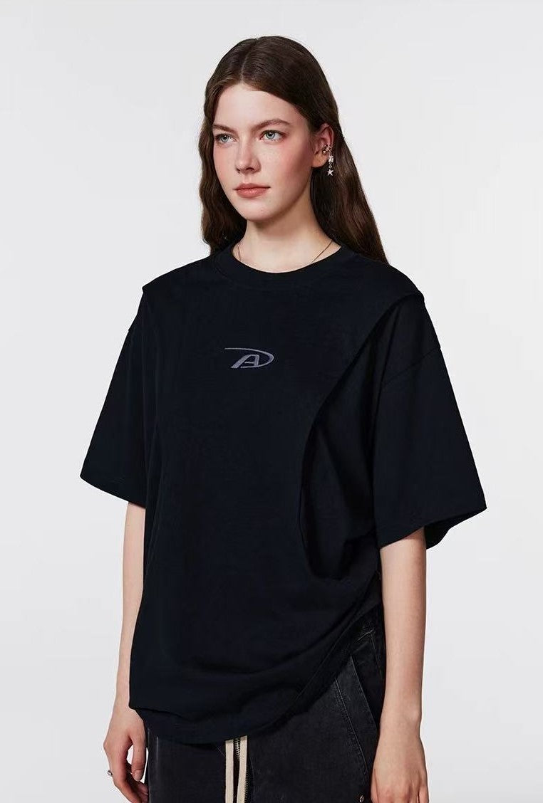 ACHOCK Logo Embroidered Short-sleeve T-shirt