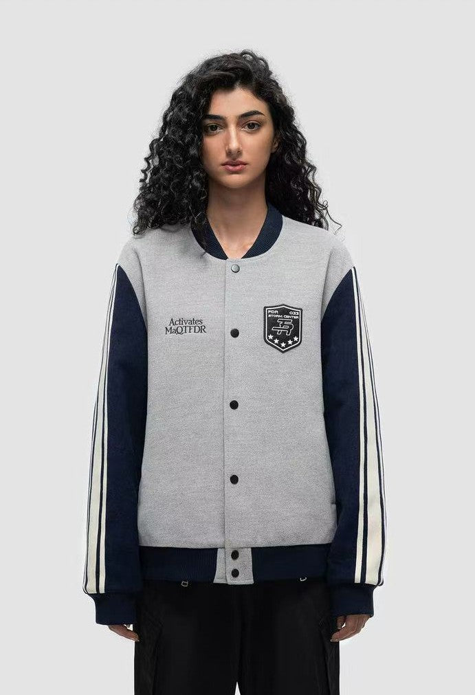 FDR Chapter Striped Baseball Jacket