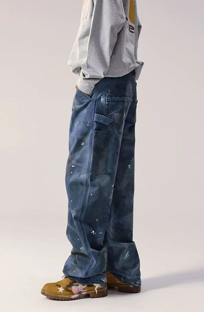 REMEDY Retro Splash Ink Straight-leg Cargo Pants