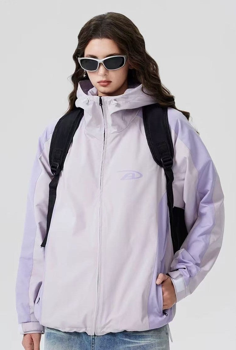 ACHOCK Logo Print Simple Outdoor Jacket