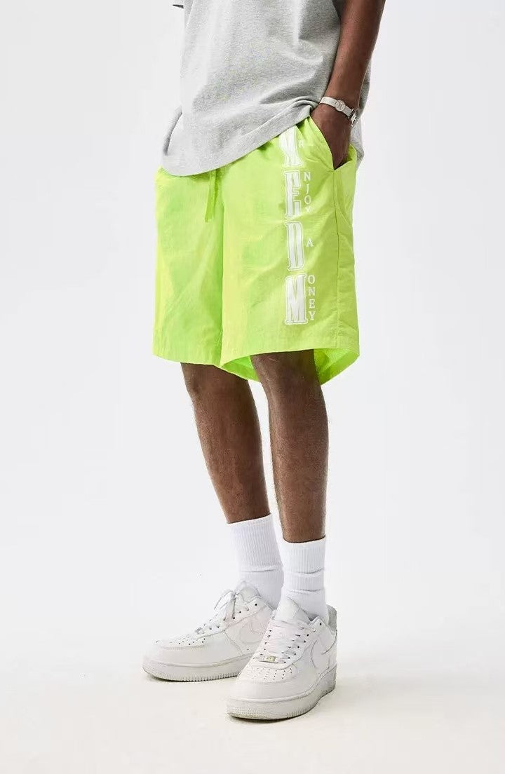 MEDM Nylon Letter Logo Shorts