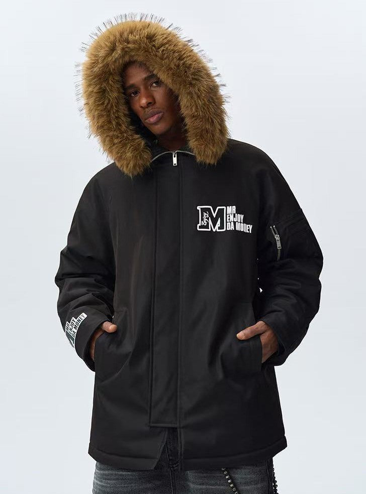MEDM Fur Collar Long Down Parka