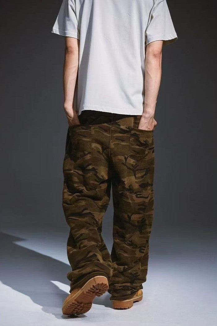 REMEDY Loose Straight Pleated Casual Pants