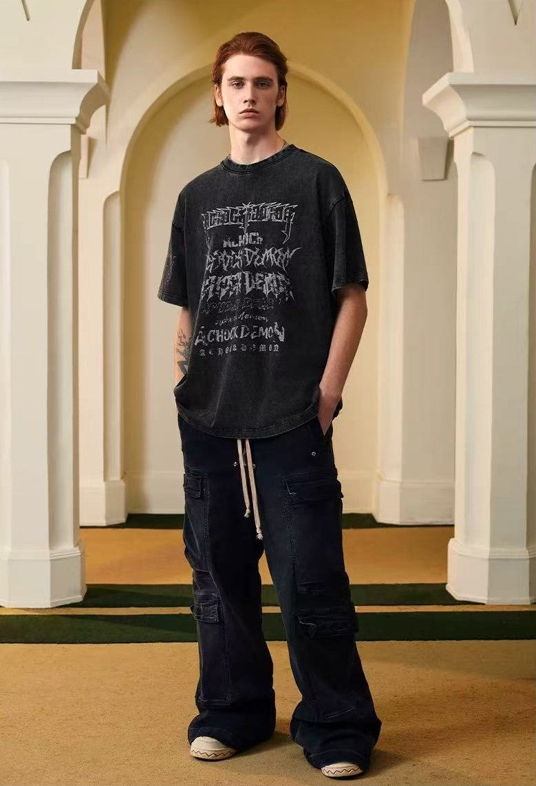 ACHOCK Dark Gothic Printed Tee