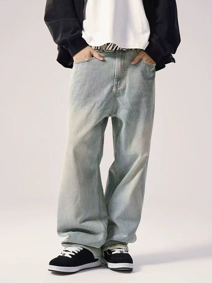 REMEDY Retro Washed Frayed Jeans