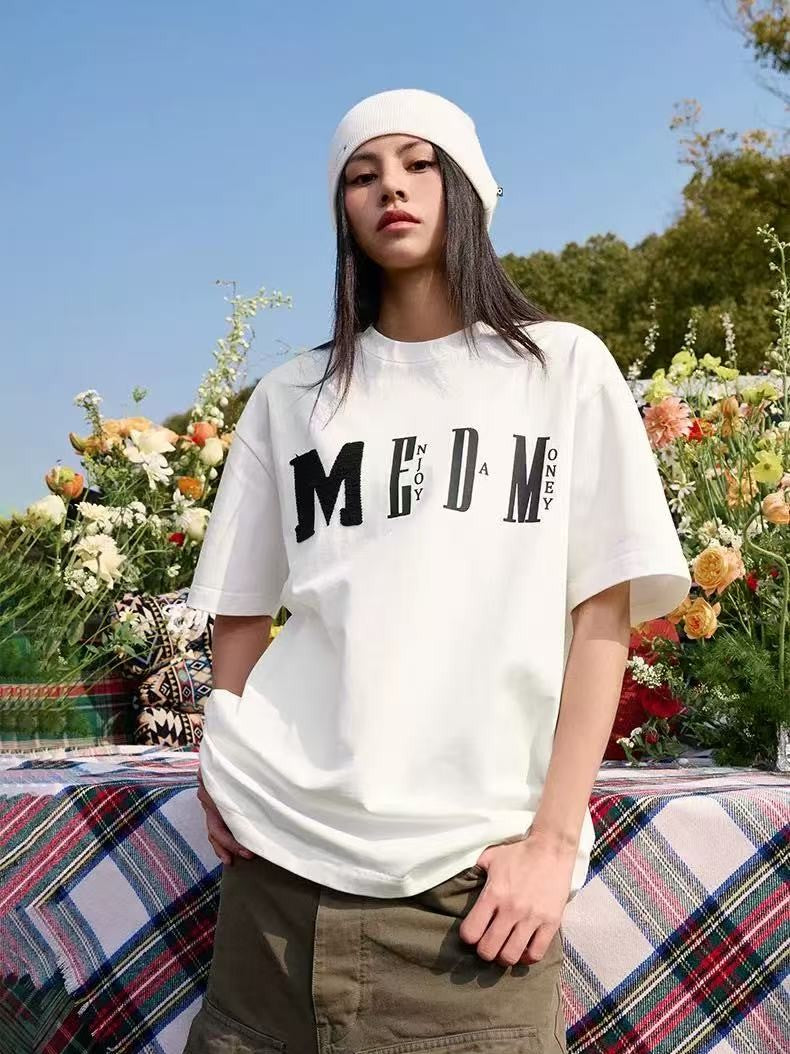 MEDM Chunky Knitted Short-sleeve T-Shirt
