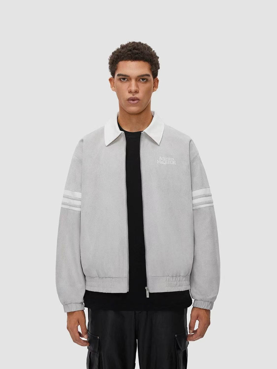 FDR Contrast Patchwork Suede Jacket