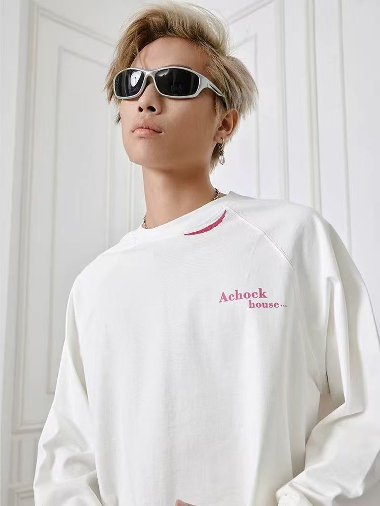 ACHOCK Phantom Logo Print Long-sleeve Tee