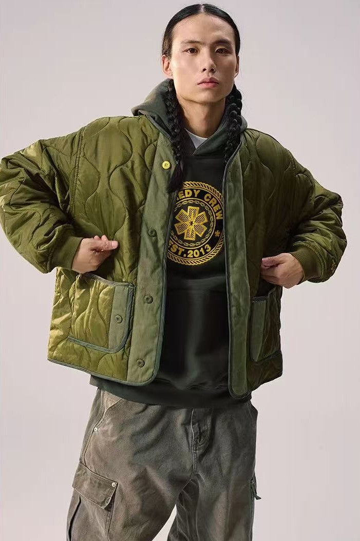 REMEDY Embroidered Cotton Padded Jacket