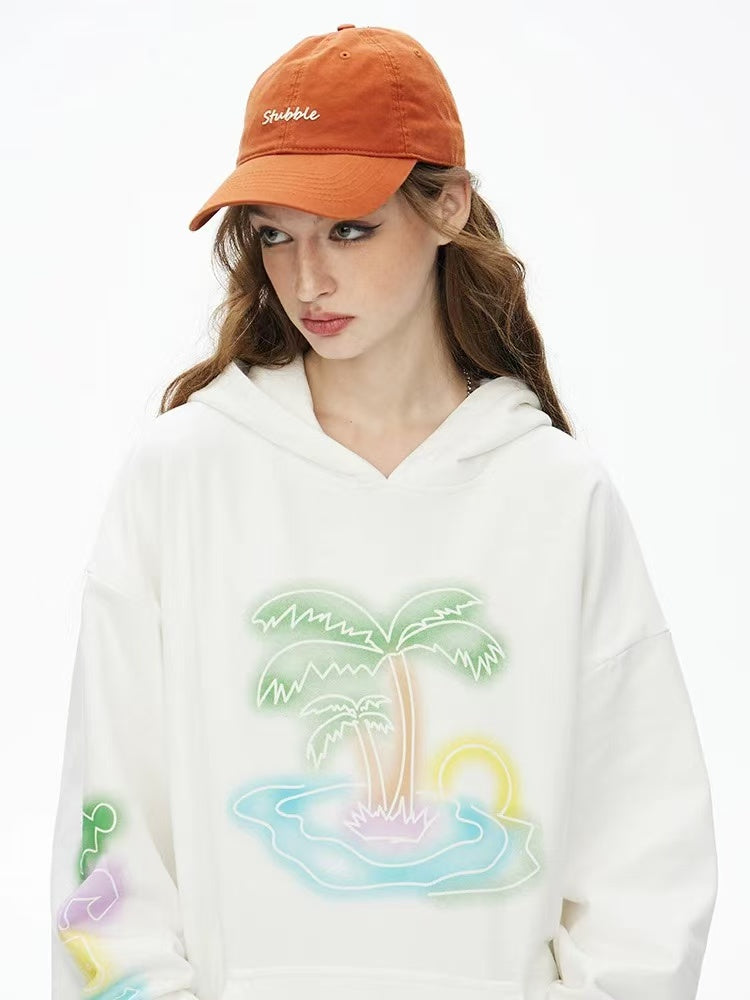 ICONSLAB Coconut Foam Print Hoodie