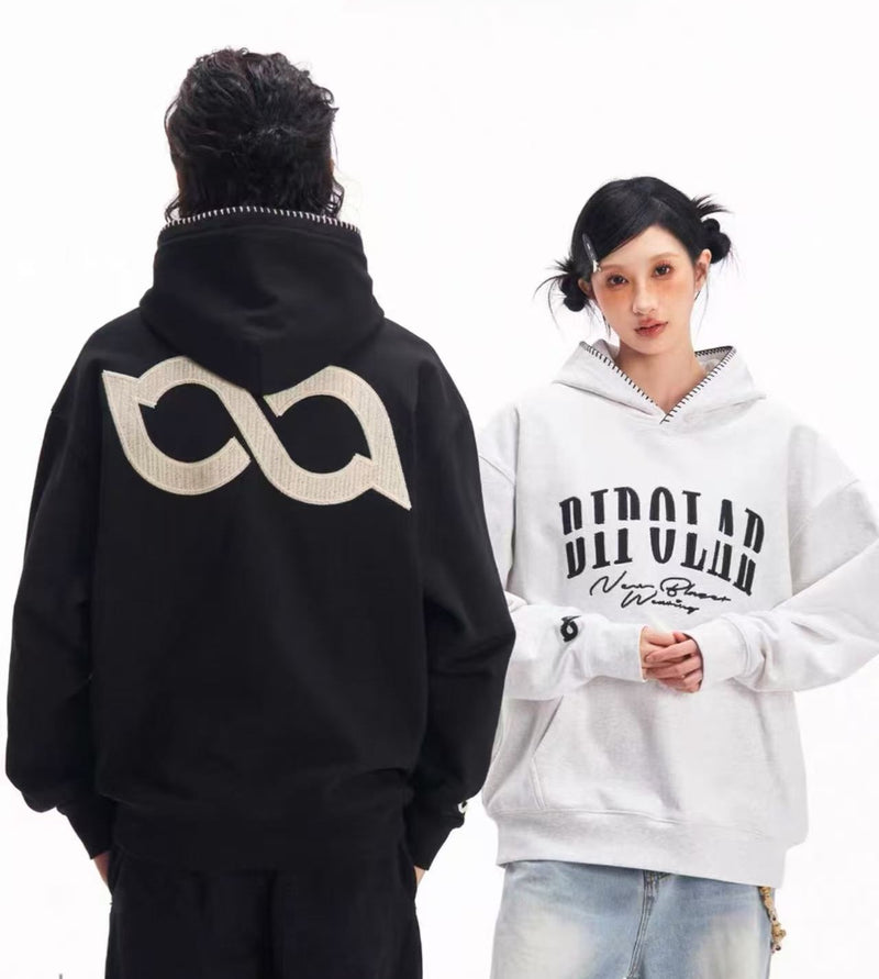 BIPOLAR Chain Embroidered Hoodie