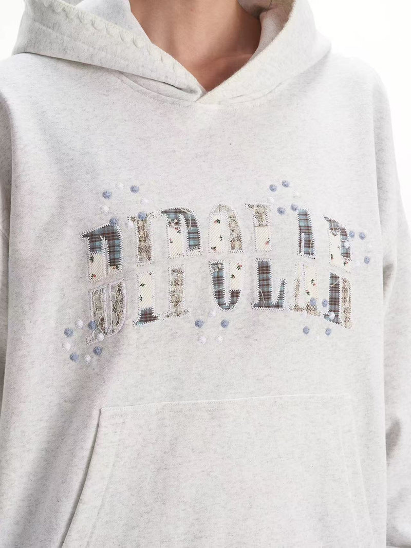 BIPOLAR Gemstone Embroidered Patch Hoodie