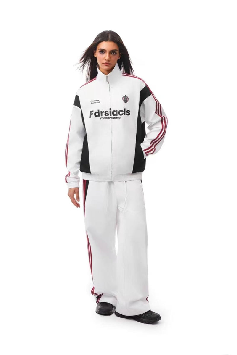 FDR Contrast Color Webbing Stand Collar Jacket (For Women)