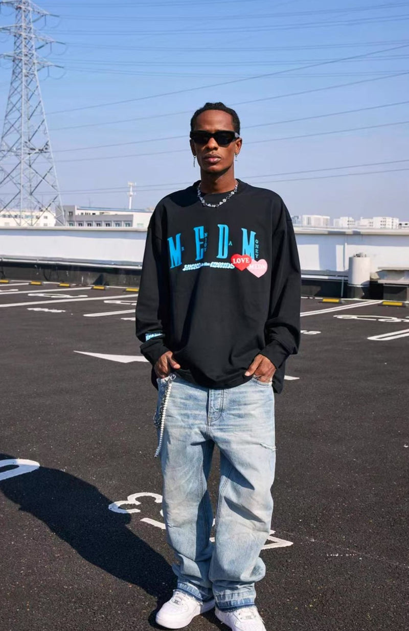 MEDMx88rising Co-branded Printed Long-sleeved T-shirt