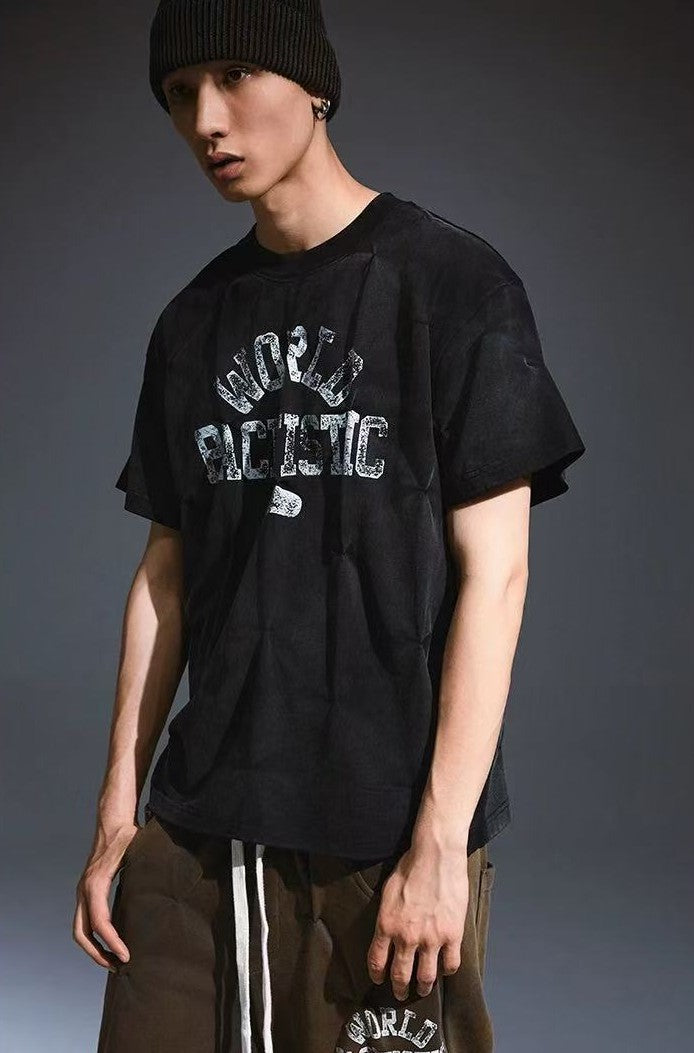 REMEDY Pleated Vintage Short-sleeve T-Shirt