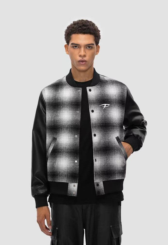 FDR Plaid Baseball Jacket
