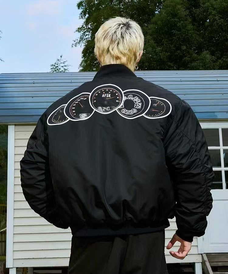 AFGK Supercar Tachometer MA1 Bomber Jacket