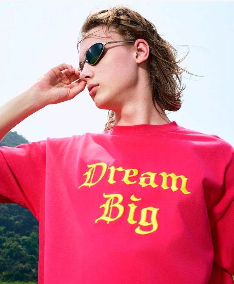 AFGK Big Dreamer Lettering Embroidered T-shirt