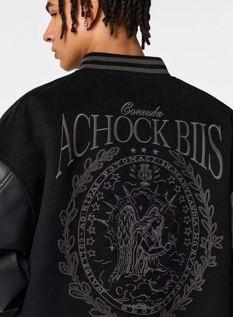 ACHOCK Logo Embroidered Bomber Jacket