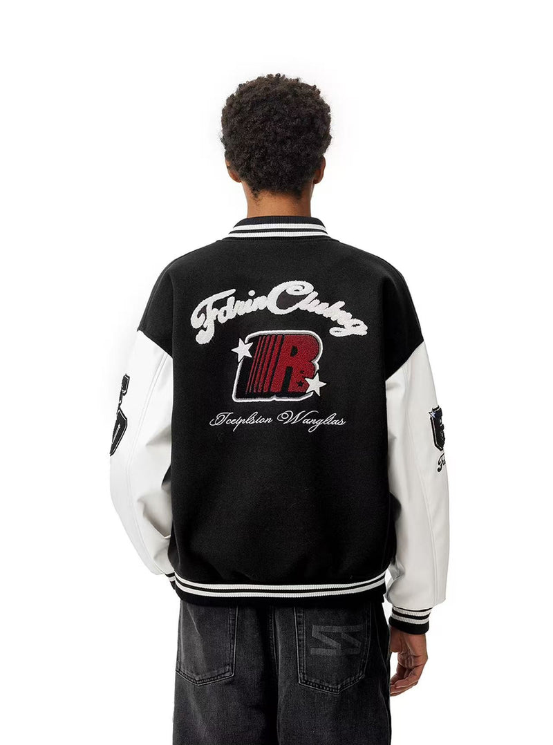 FDR Retro R-shaped Velcro Varsity Jacket