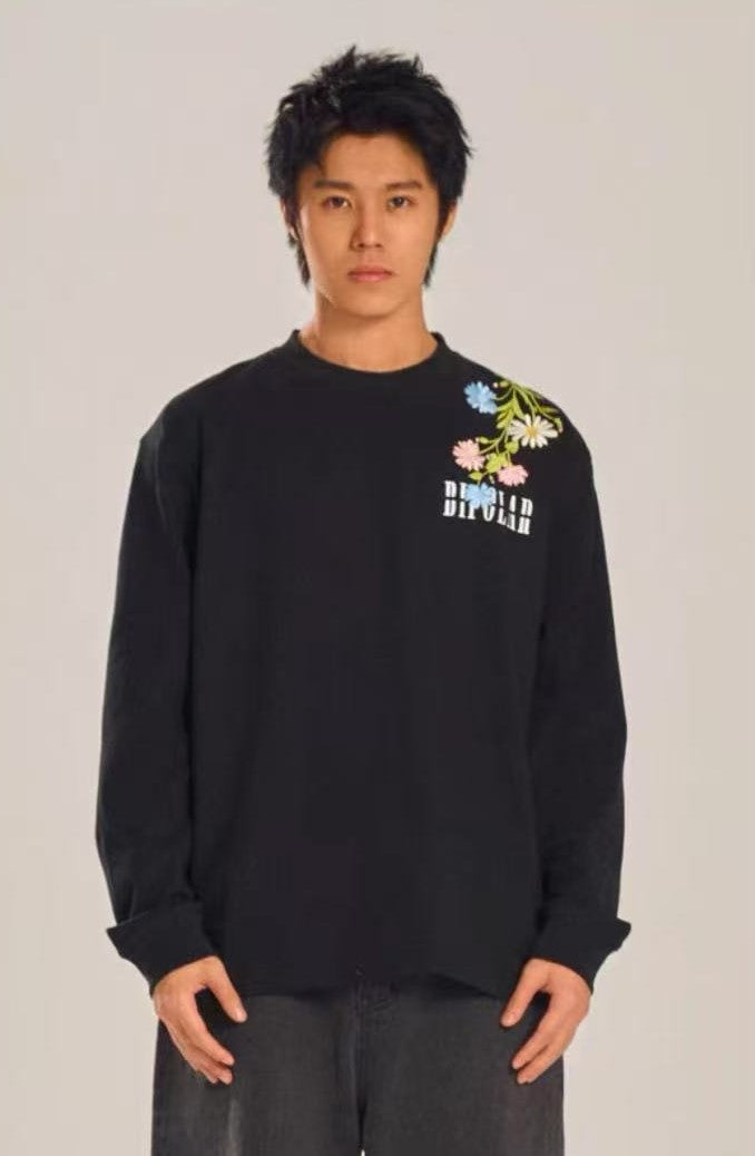 BIPOLAR Flowery Branches Long-sleeved Sweatshirt
