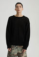 WASSUP Hollow Round Collar Sweater