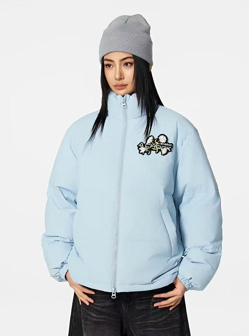 ACHOCK Logo Design Velcro Down Jacket