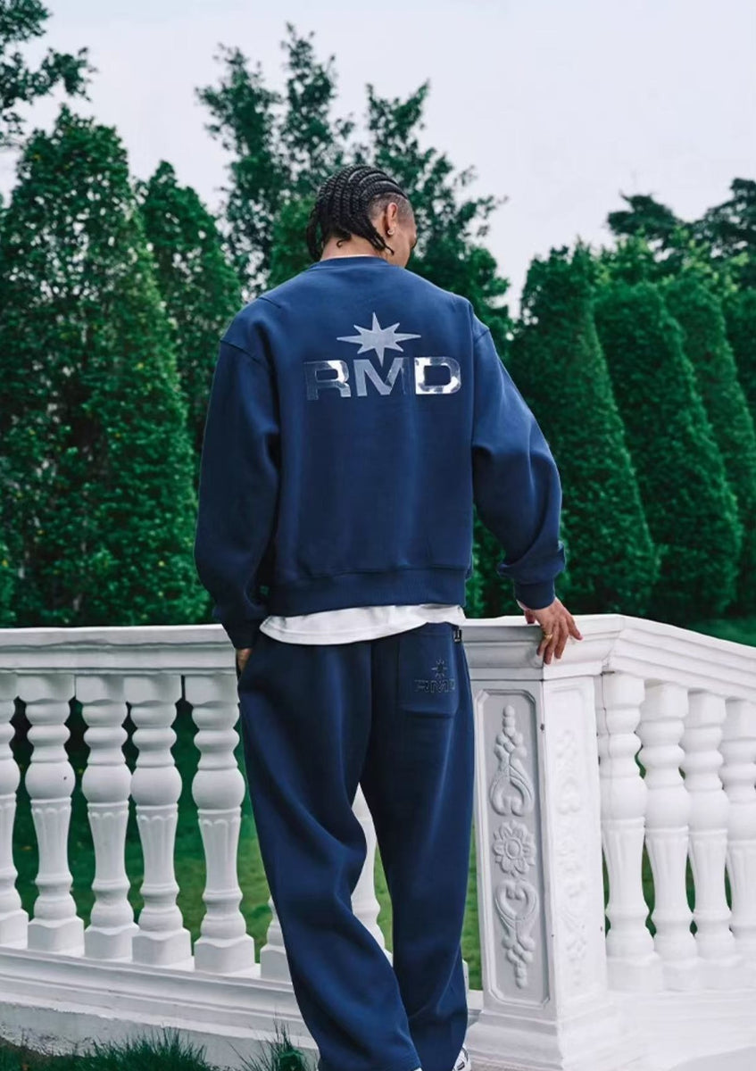 REMEDY Octagram Star Logo Print Sweater
