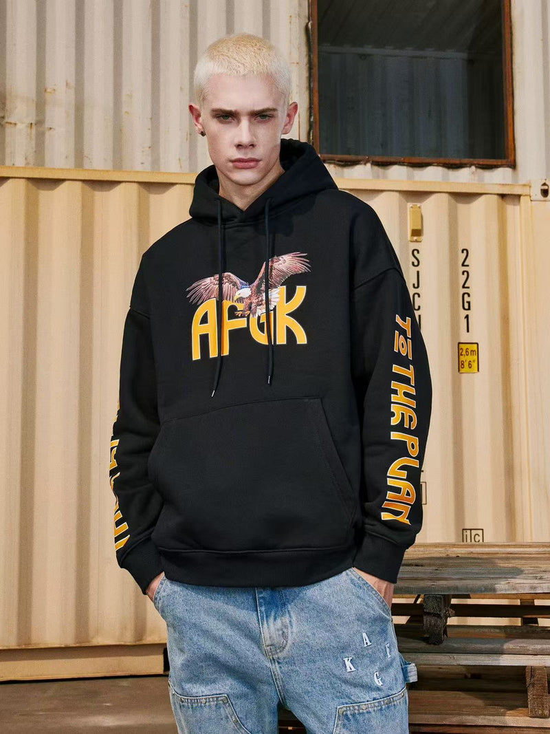 AFGK Eagle Printed Hoodie