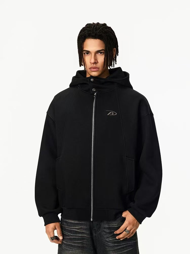 ACHOCK Logo Print Air Layer Hooded Jacket