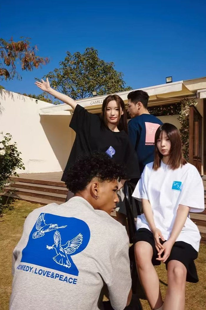 REMEDY Love and Peace Dove Short-sleeve T-shirt
