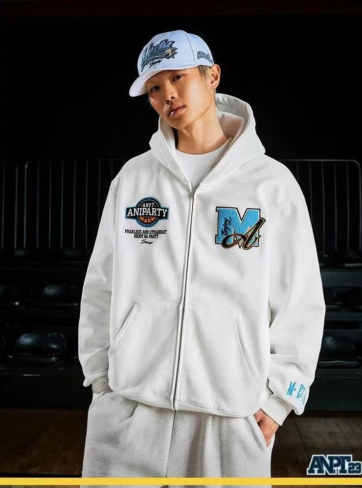 MEDMxANPT Logo Design Zipper Hoodie