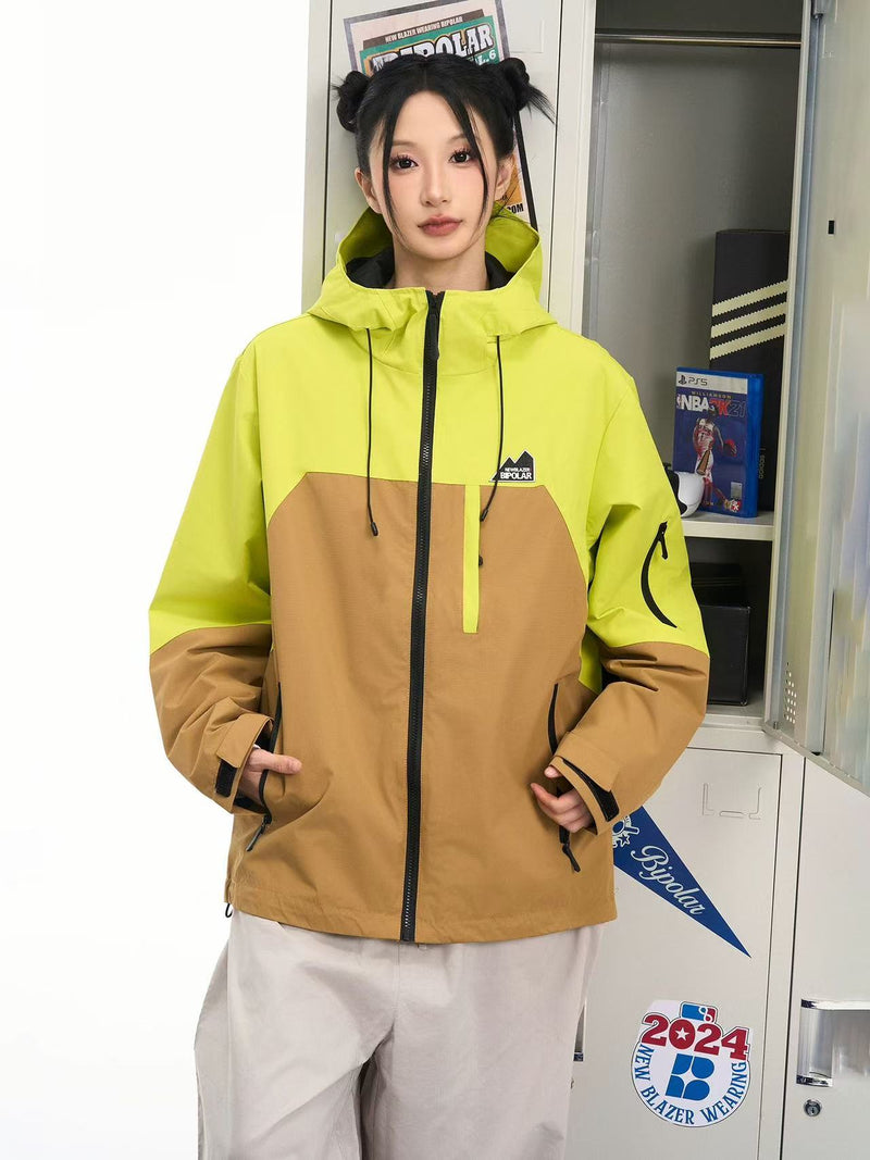 BIPOLAR Outdoor Casual Contrast Color Jacket
