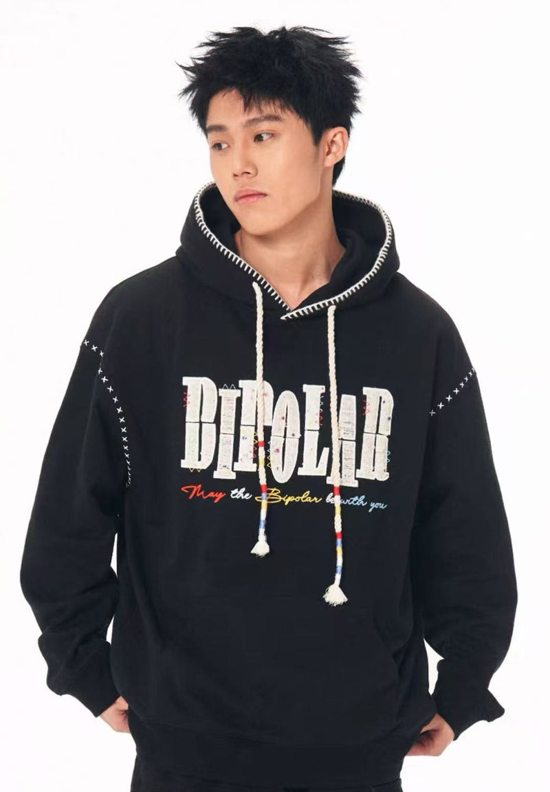 BIPOLAR Tri-color Embroidered Hoodie