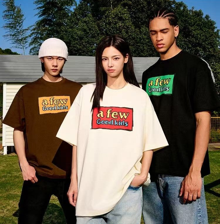 AFGK Graffiti Print Short-sleeve T-shirt