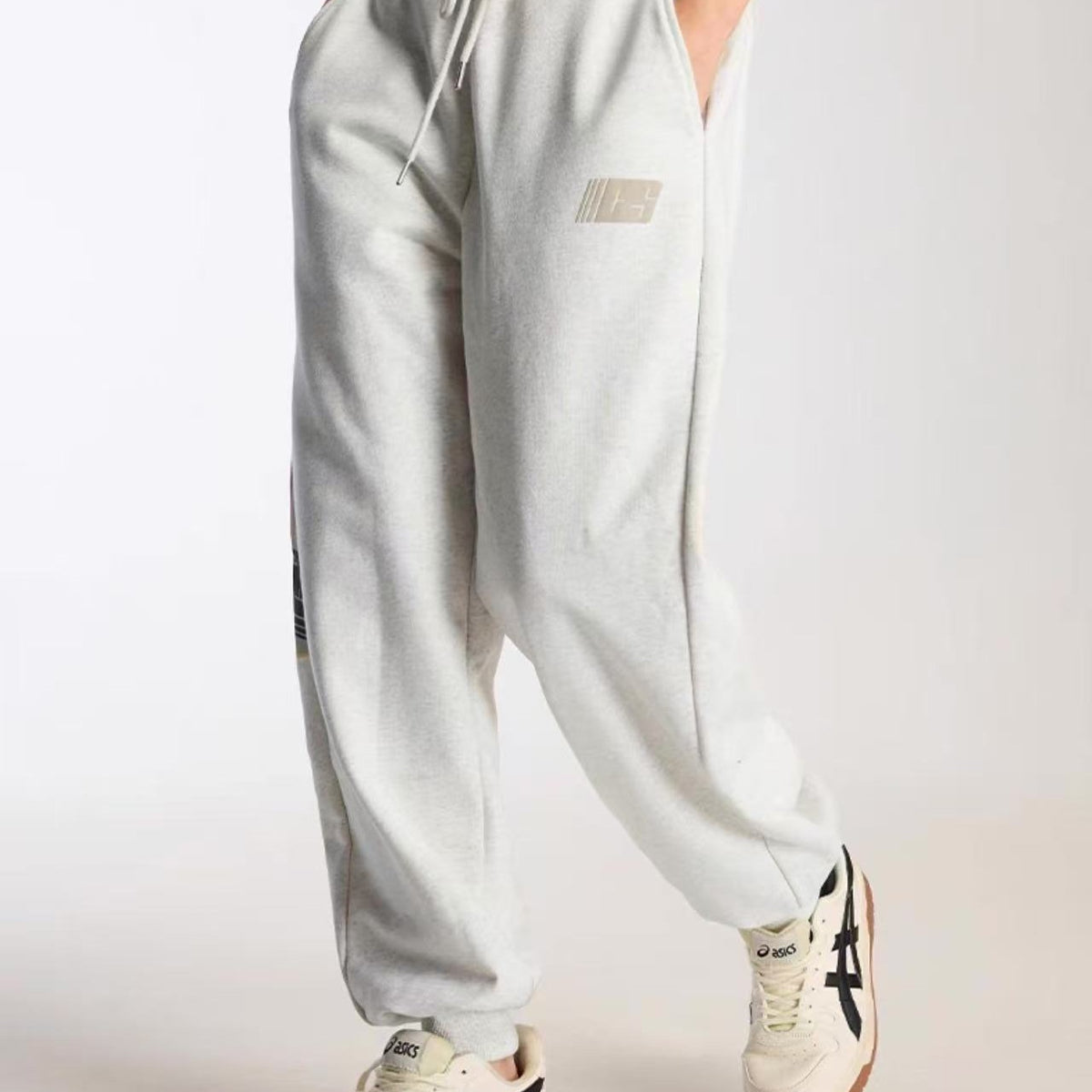 ICONSLAB Side Seam Flag Foam Printed Trousers