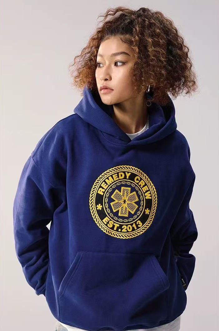 REMEDY Vintage Logo Embroidery Hoodie