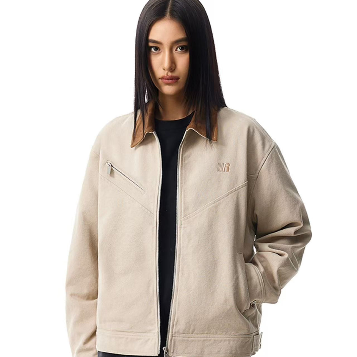 FDR Barn Style Contrasting Lapel Jacket
