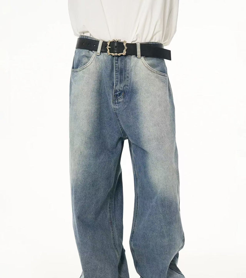 BIPOLAR Mirrored Wide-leg Jeans