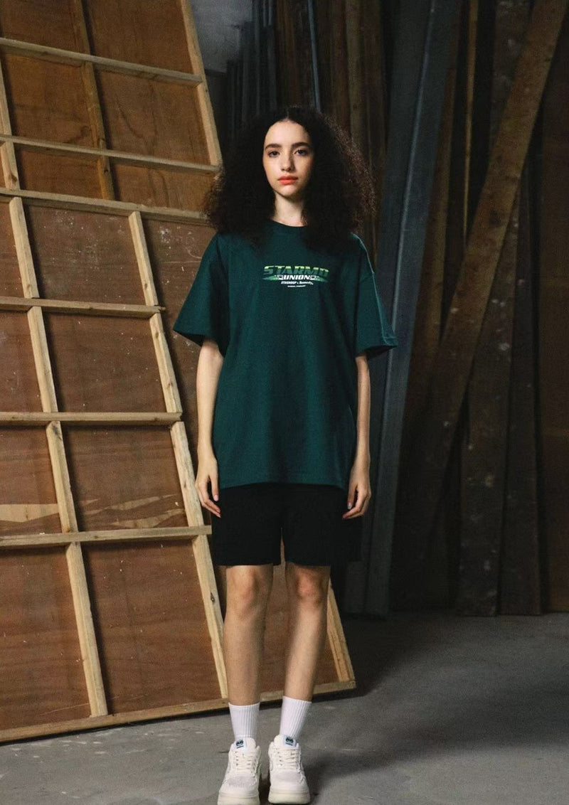 REMEDYxSTA SR Car Engine Printed Short-sleeve T-shirt